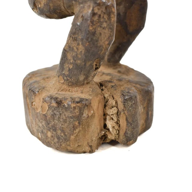 Wood Early 20th Century Songye Nkishi Kifwebe Miniature Power Figure For Sale - Image 7 of 8