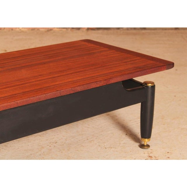 1960s Long Mid-Century Tola and Black Librenza Coffee Table from G-Plan, 1960s For Sale - Image 5 of 13