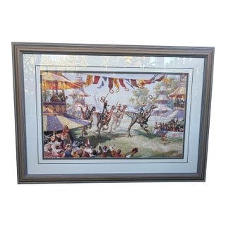 1990s James Gurney “Ring Riders” Signed & Numbered Limited Edition Print, Framed For Sale