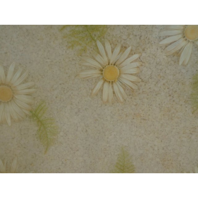 1960s Groovy 60's Large Acrylic Flower Power Daisy Table Top Only For Sale - Image 5 of 8
