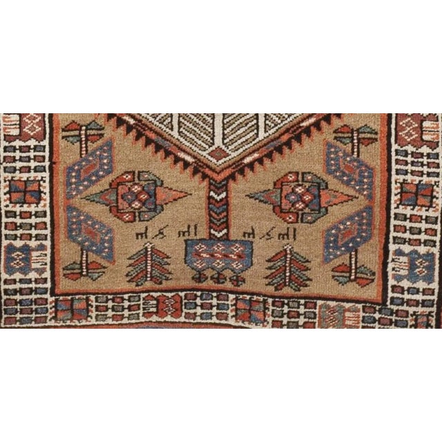 Vintage Hand Knotted Persian Runner Rug. 3'1"x 6'8" For Sale - Image 4 of 7