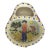 Vintage Hand Painted Portugal Pottery Olive Dish Bowl For Sale