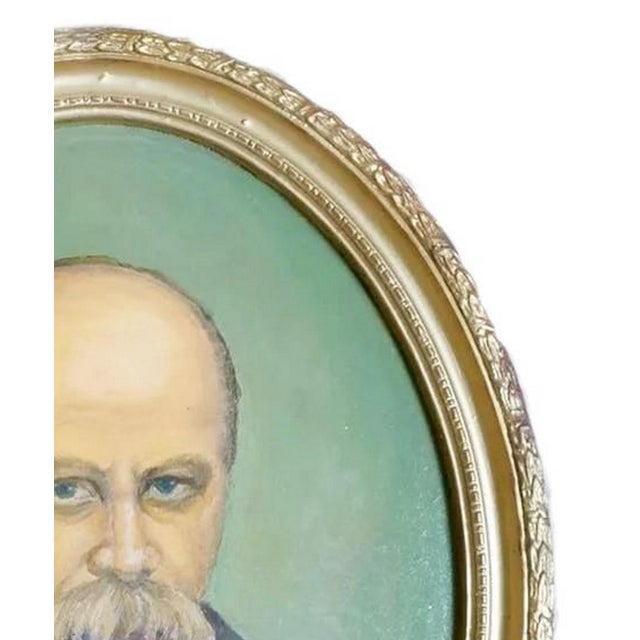 Realism 1970s Oil Painting: Taras Shevchenko Portrait, Ukrainian Art 49-38 For Sale - Image 3 of 6