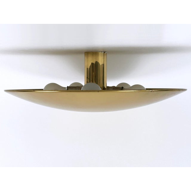 Large Mid-Century Brass Flush Mount by Florian Schulz, Germany, 1970s For Sale - Image 12 of 18