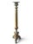 Neoclassical Pair of Tall Neoclassical Empire Style Patinated Brass Candlesticks, 28.25” For Sale - Image 3 of 9