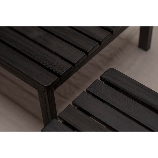 Wood Mid-Century Dutch Lattenbank Coffee Tables, 1960s, Set of 2 For Sale - Image 7 of 12