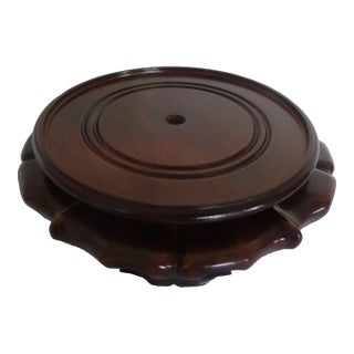 Finely Carved Chinese Stands in Rosewood For Sale