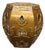 Brass Chinoiserie Hexagonal Garden Stool For Sale