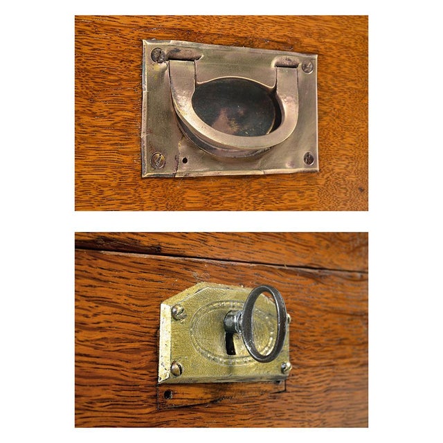 Wooden Marine Chest with Cutlery For Sale - Image 6 of 7