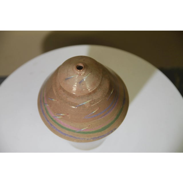 Sculpture Materials Mid 20th Century Dick Studley Pottery Vase For Sale - Image 7 of 8