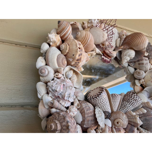 Continenthal Baroque Grotto Style Wall Mirror on the Pewter Base. For Sale - Image 11 of 11