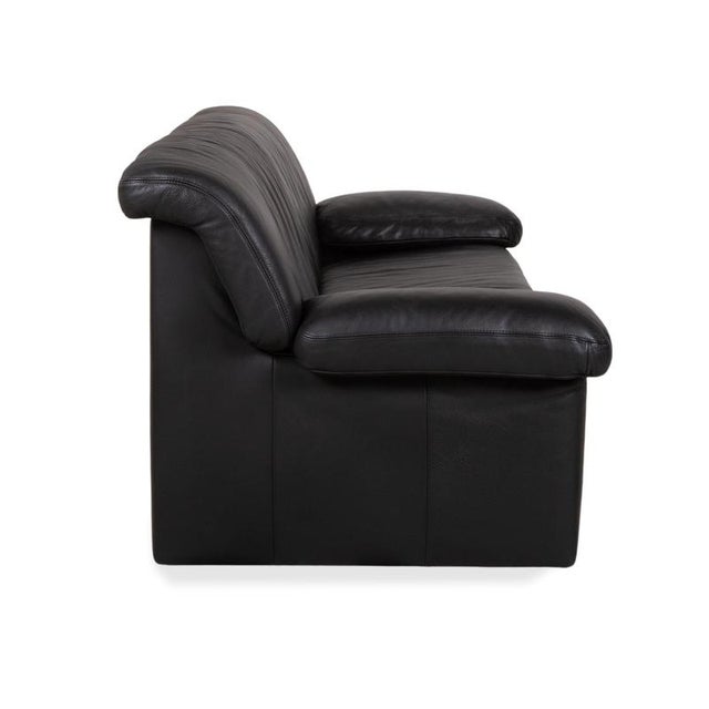 Black Leather Three-Seater Sofa from Koinor For Sale - Image 10 of 13
