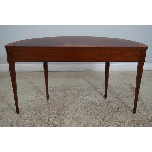 Ethan Allen Inlaid Mahogany Federal Console Table Chairish