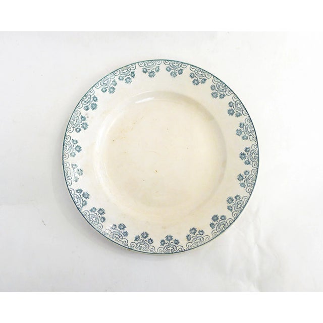 Art Nouveau Terre De Fer Plate Dish in Earthenware by Digoin Sarreguemines, 1890s For Sale - Image 10 of 11