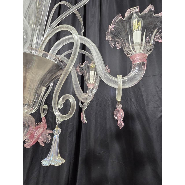 Vintage Murano Chandelier, 1980s For Sale - Image 8 of 17
