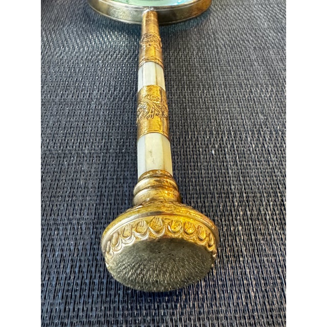 Two Large Magnifiers With 19th Century Gilded and Mother-Of-Pearl Handles For Sale In San Francisco - Image 6 of 6