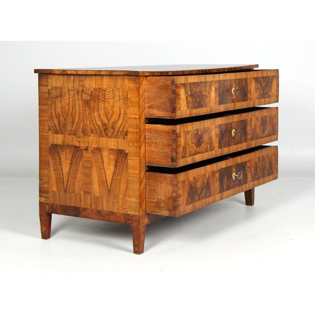 Brown Late Louis XVI Chest of Drawers, 1800s For Sale - Image 8 of 14