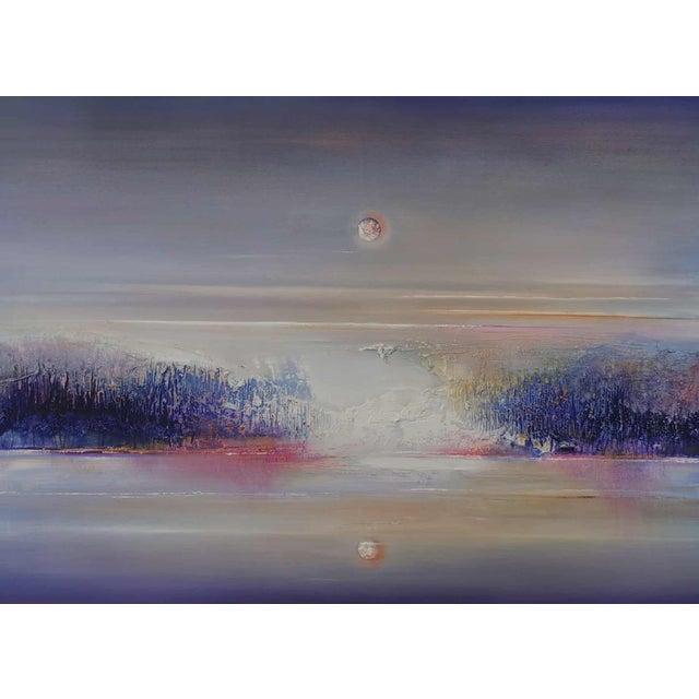 Barbara Hubert, Bright Night, 2025, Oil on Canvas For Sale