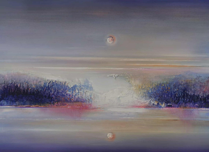 Barbara Hubert, Bright Night, 2025, Oil on Canvas