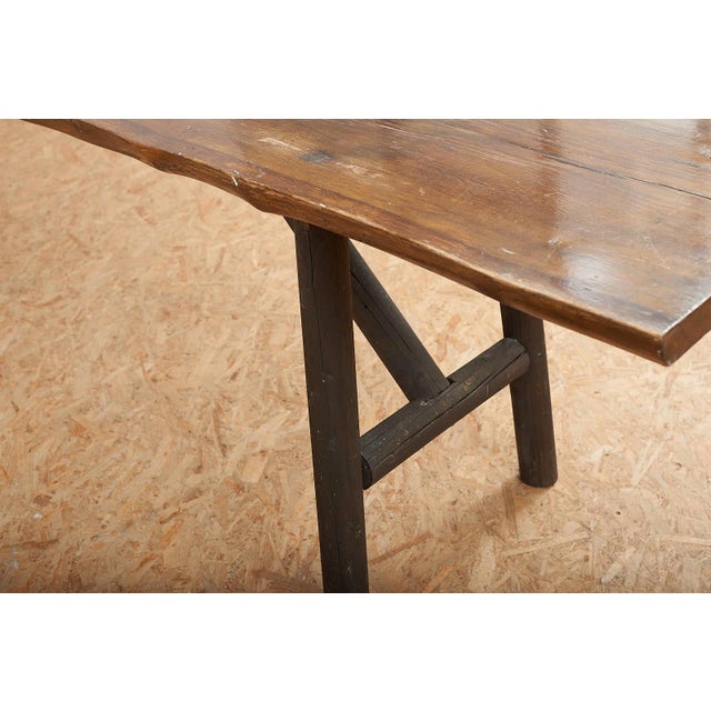 Fir Console Table with Cedar Wood Top For Sale - Image 11 of 15