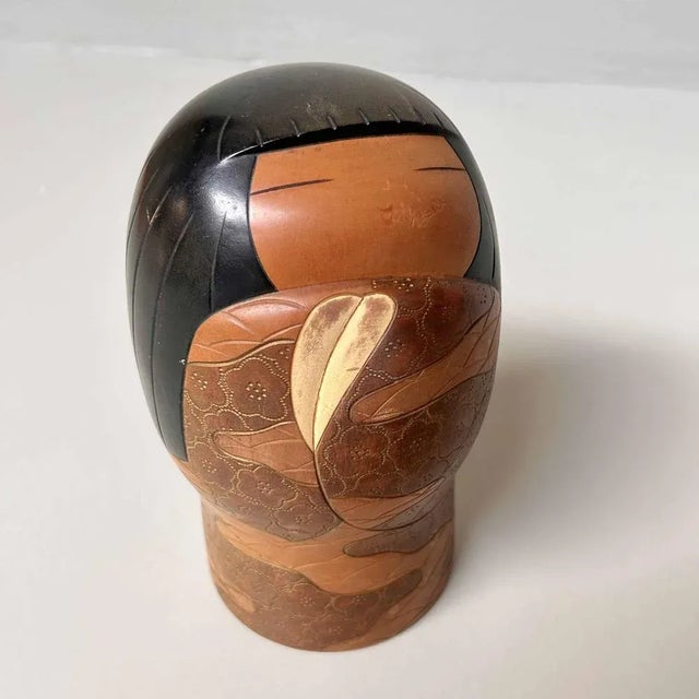 Mid-Century Modern Vintage Sosaku Kokeshi by Yoshida Takashi, Japan, 1960s For Sale - Image 3 of 12