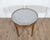 Late 19th Century French Louis XVI-Style Mahogany Bouillotte Table with Carrara Marble Top For Sale - Image 4 of 9