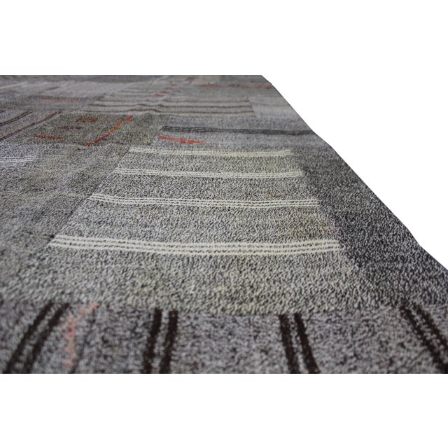 Modern Vintage Aara Rugs Inc. Hand Knotted Patchwork Kilim - 12'3" X 8'6" For Sale - Image 3 of 4