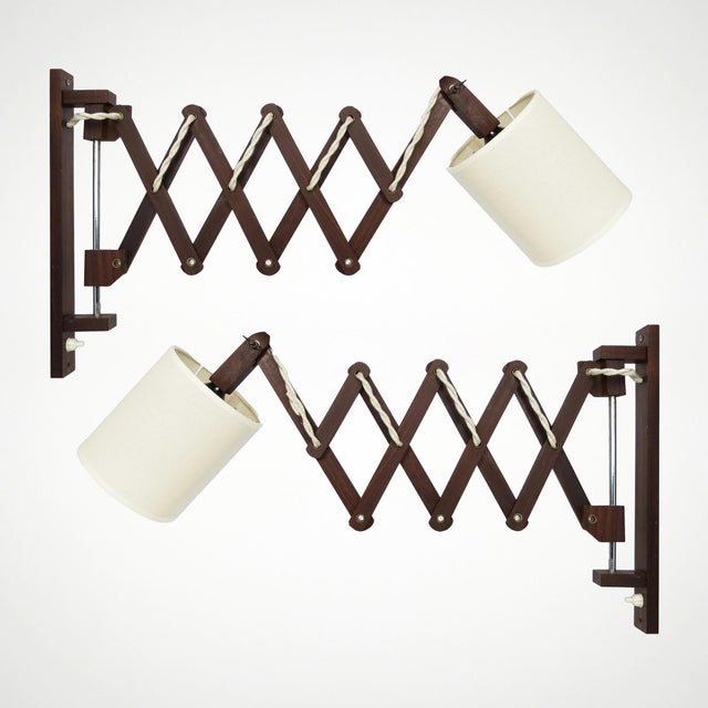 Scissors Wall Lamps, 1960s, Set of 2 For Sale - Image 11 of 11