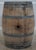 Vintage Oak Wine Barrel Table W. Glass Top For Sale - Image 12 of 13