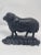 Antique 19thC Cast Iron Ram Door Stops Set of 3, 2 Black 1 White Free-Standing Heavy For Sale - Image 4 of 18
