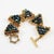 Contemporary Claire Deve Geometric Gilded Jeweled Bangle Bracelet For Sale - Image 3 of 7