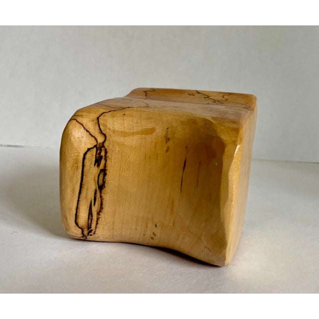 1970s Handcrafted Spalted Wood Sculptural Box With Drawer For Sale - Image 10 of 12