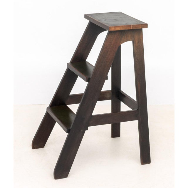 Arts and Crafts Style Library Step Ladder For Sale - Image 4 of 7