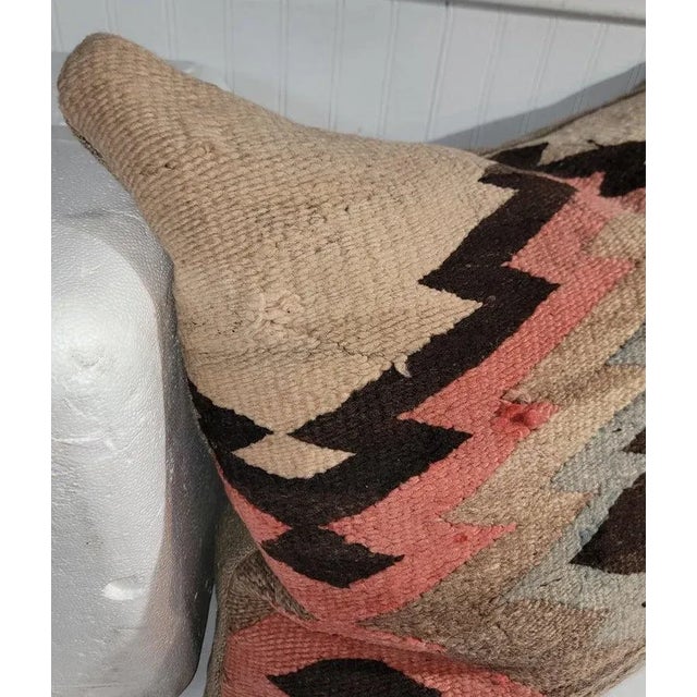 19Thc Early Hand Woven Eye Dazzler Pillows -Pair For Sale - Image 4 of 6