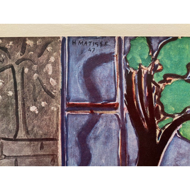 Paper Henri Matisse Vintage 1958 Italian Fine Art Lithograph Print " Two Girls Before a Blue Window " 1947 For Sale - Image 7 of 11