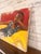 Vintage Original Modernist Figurative Painting Reclining Woman Red Yellow Abstract Art Mid Century For Sale In Washington DC - Image 6 of 8
