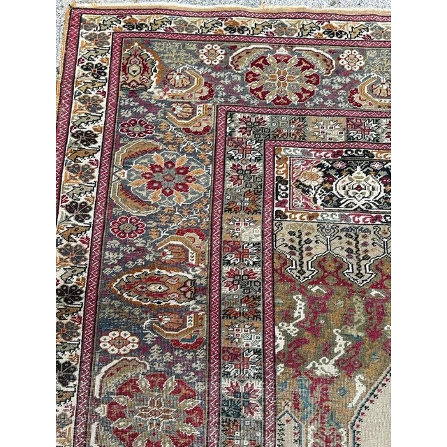 Antique Turkish Panderma Prayer Rug, 1800s For Sale - Image 6 of 18