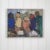 Paint 1960s Mid-Century Swedish Abstract Figurative Oil Painting "Gruppen" by Gösta Falck For Sale - Image 7 of 18