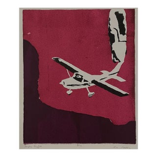Eric Mooney Purple Flight Serigraph For Sale