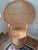 Lovely wicker Raton high fan back chair great as an accent 55 inches tall by 37 inches wide and the seat is 20 inches