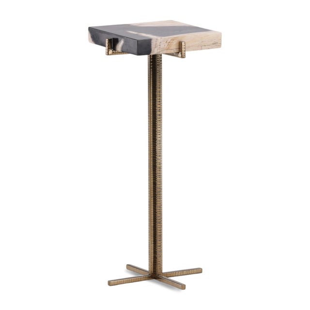 Contemporary Small Square Deco Side Table For Sale - Image 3 of 3