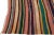 1960s Vintage Turkish Kilim Multicolor Handmade Stripes Wool Rug For Sale - Image 4 of 8