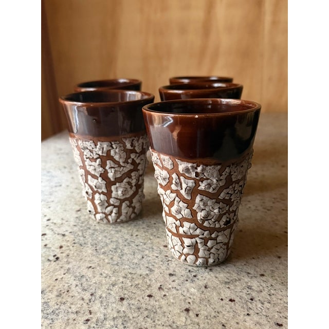 Vintage Ceramic Pitcher from Vallauris, 1970s, Set of 6 For Sale - Image 14 of 18