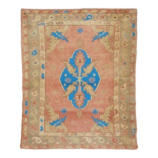 Galerie Shabab Collection Mid-20th Century Turkish Anatolian Throw Rug For Sale