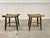 Vintage Straw Stools, 1950s, Set of 2 For Sale - Image 3 of 9
