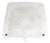 Square Ceiling Light in Textured Glass, 1970s For Sale