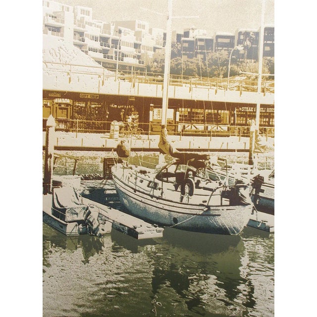 "Home Port #2" by Ted Thomas "Home Port #2" Unframed Limited Edition Etching Hand signed by the artist Paper Size: 30" x...