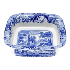 Spode Blue Italian Square Dish 10" x 3"