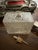 Glass Vintage Natchez Mississippi Riverboat Musical Drink Caddy With Decanter & 6 Shot Glasses For Sale - Image 7 of 12