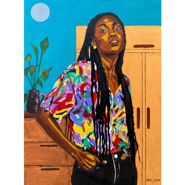 In this painting, I poured vibrant emotions and powerful symbolism into every brushstroke. The colorful shirt bursts with...